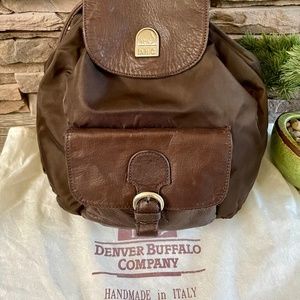 Bison Buttery Soft Leather Backpack from the Denver Buffalo Company